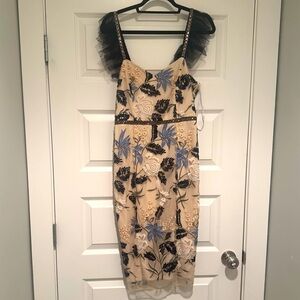 Lulus Beaded Midi Dress